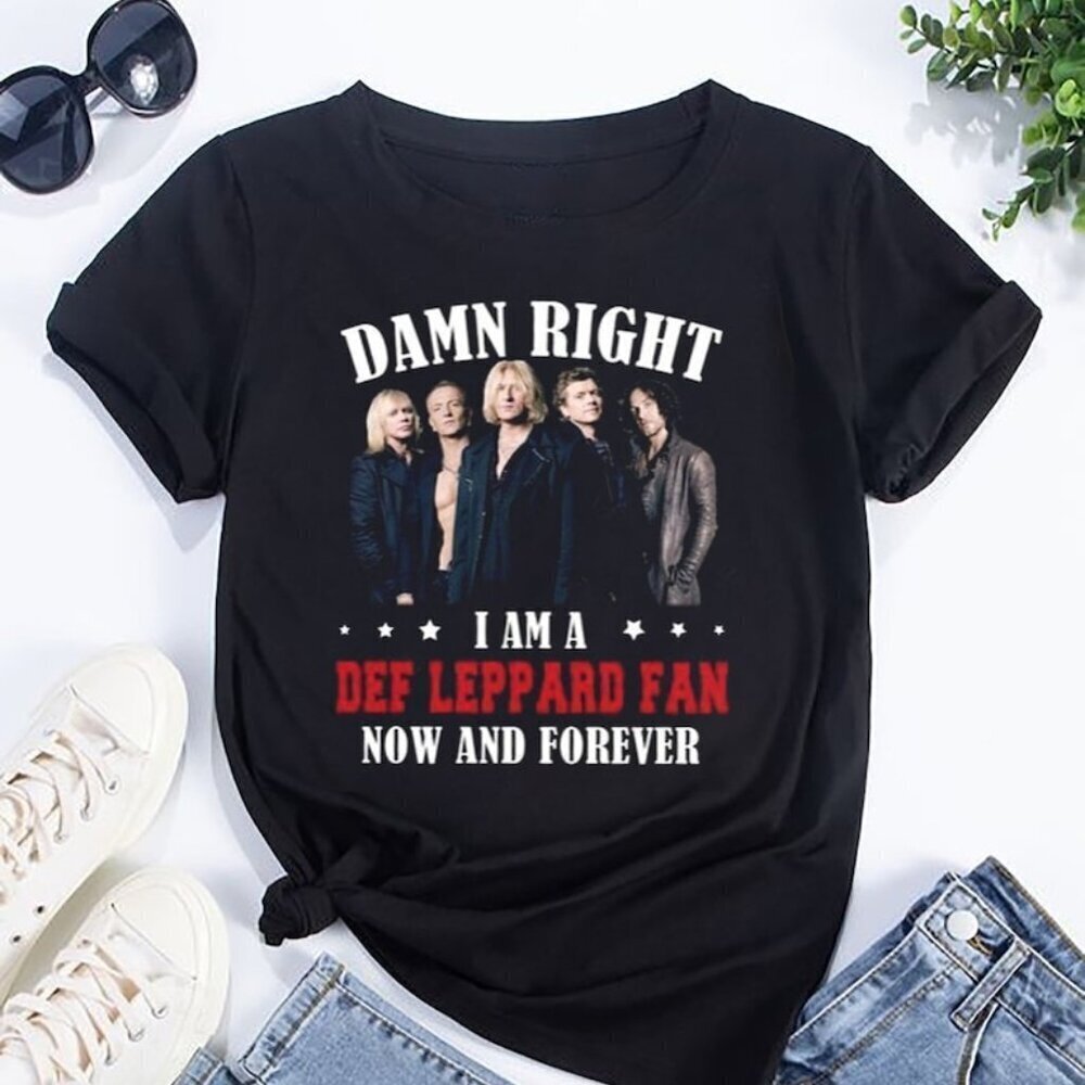 Im A Def Leppard Fan Forever Tshirt Def Leppard Band Shirt